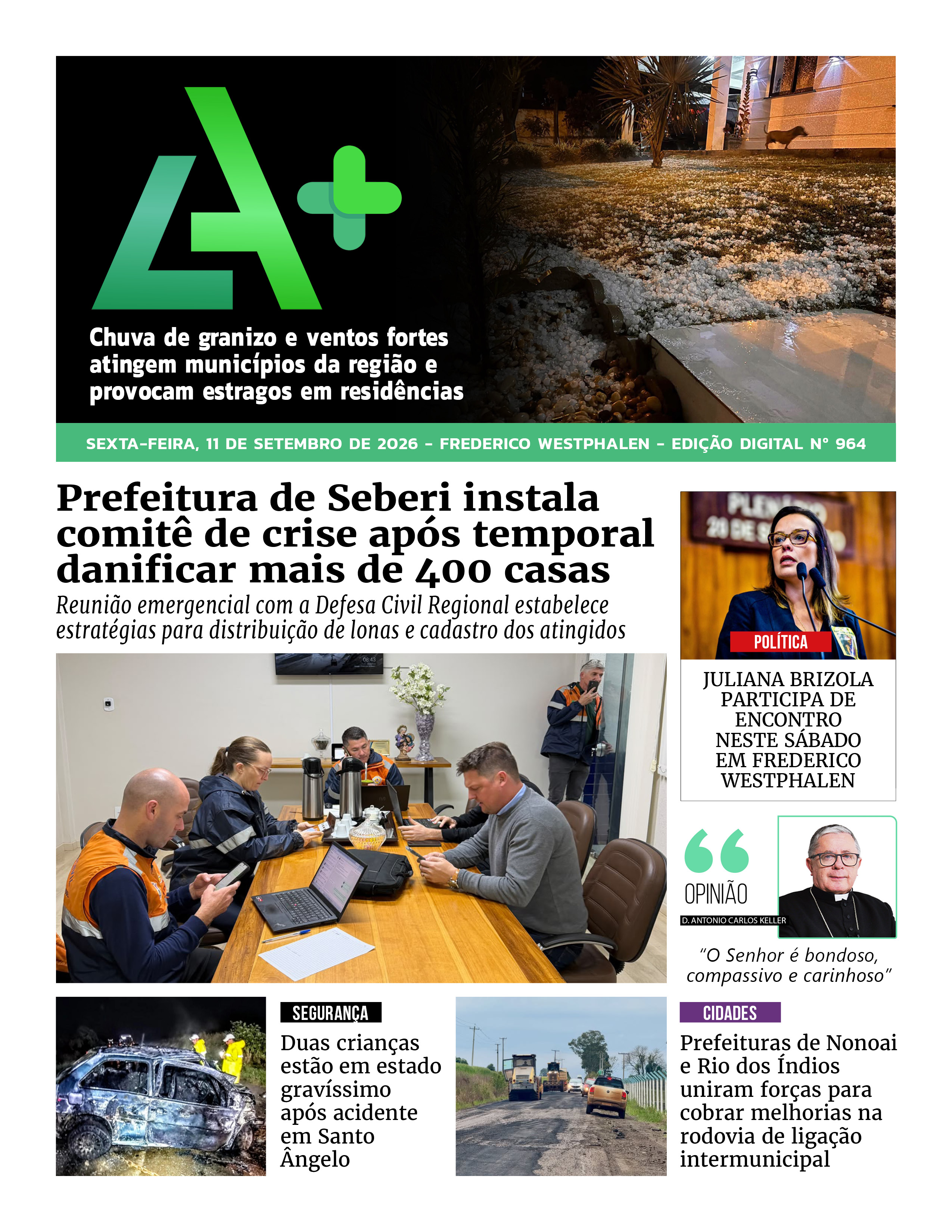 Capa LA+ Edição 964 – sexta-feira, 11 de setembro de 2026