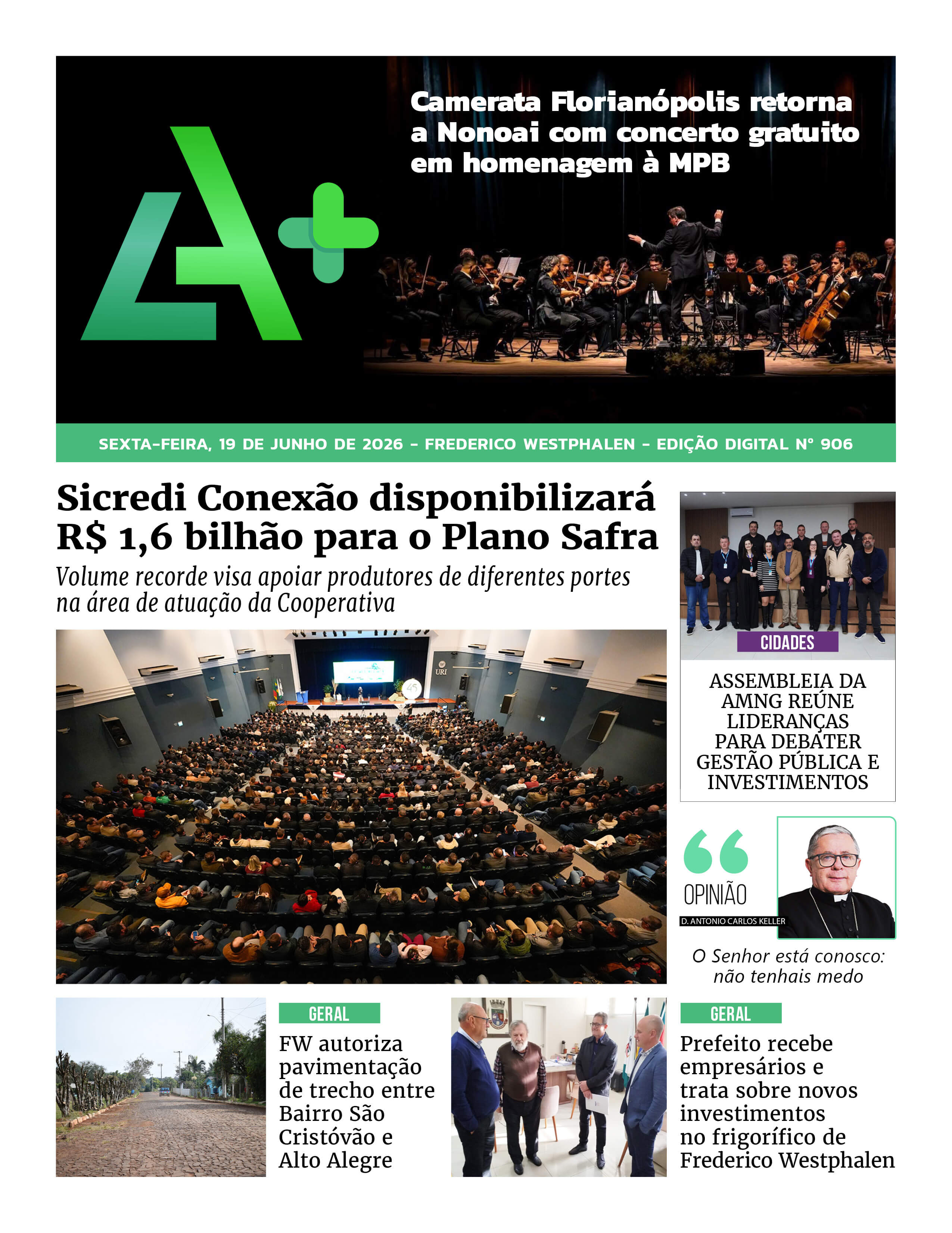 Capa LA+ Edição 906 – sexta-feira, 19 de junho de 2026