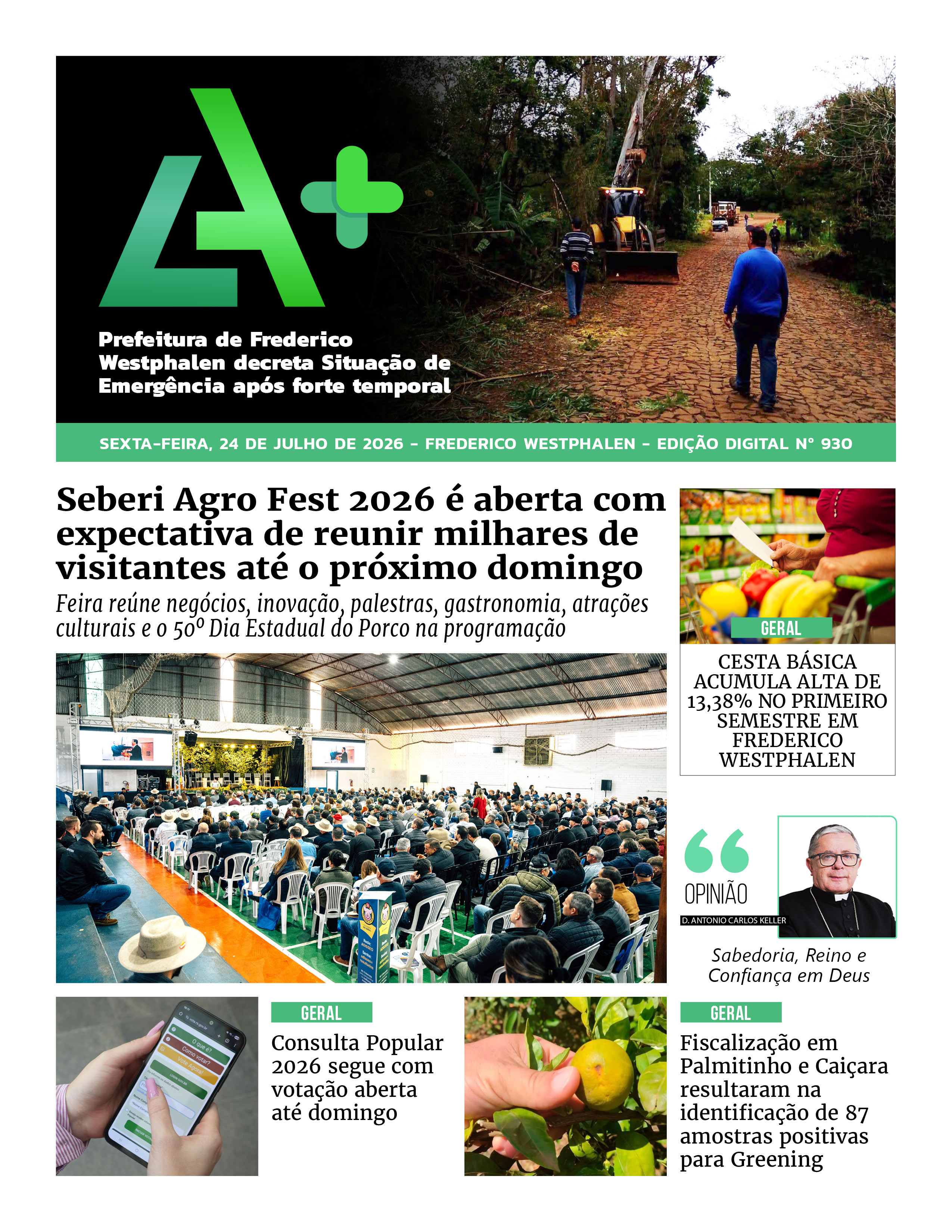 Capa LA+ Edição 930 – sexta-feira, 24 de julho de 2026