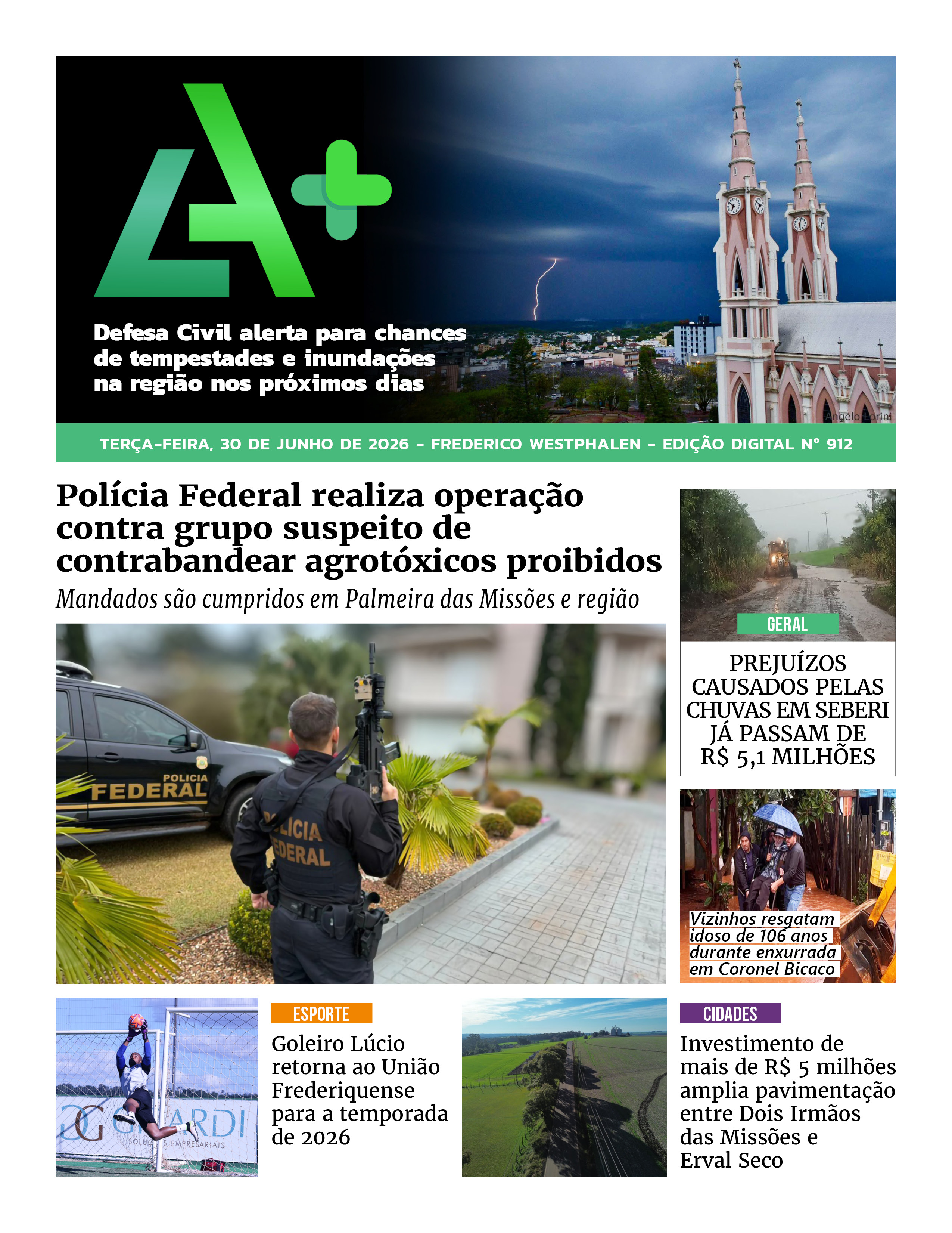 Capa LA+ Edição 912 – terça-feira, 30 de junho de 2026