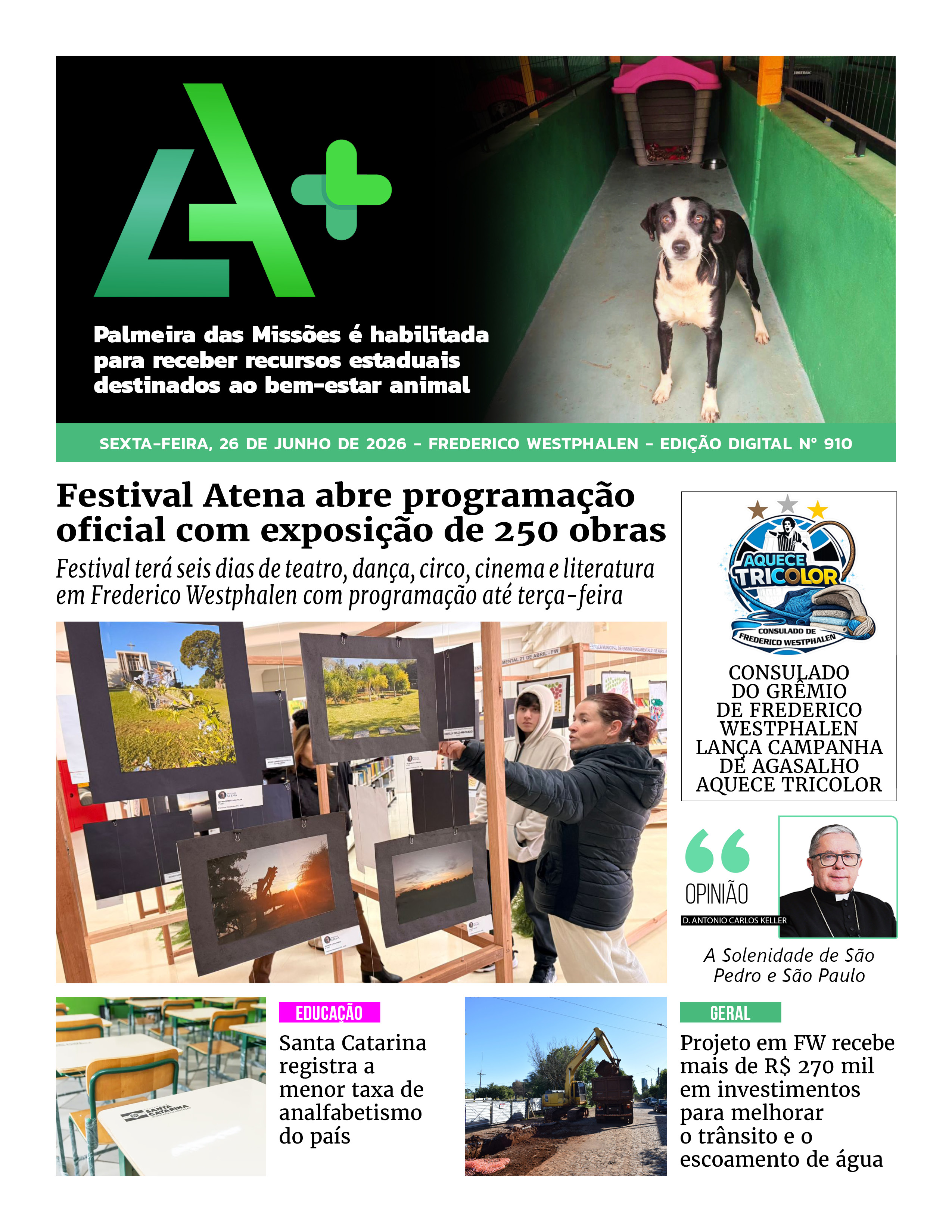 Capa LA+ Edição 910 – sexta-feira, 26 de junho de 2026