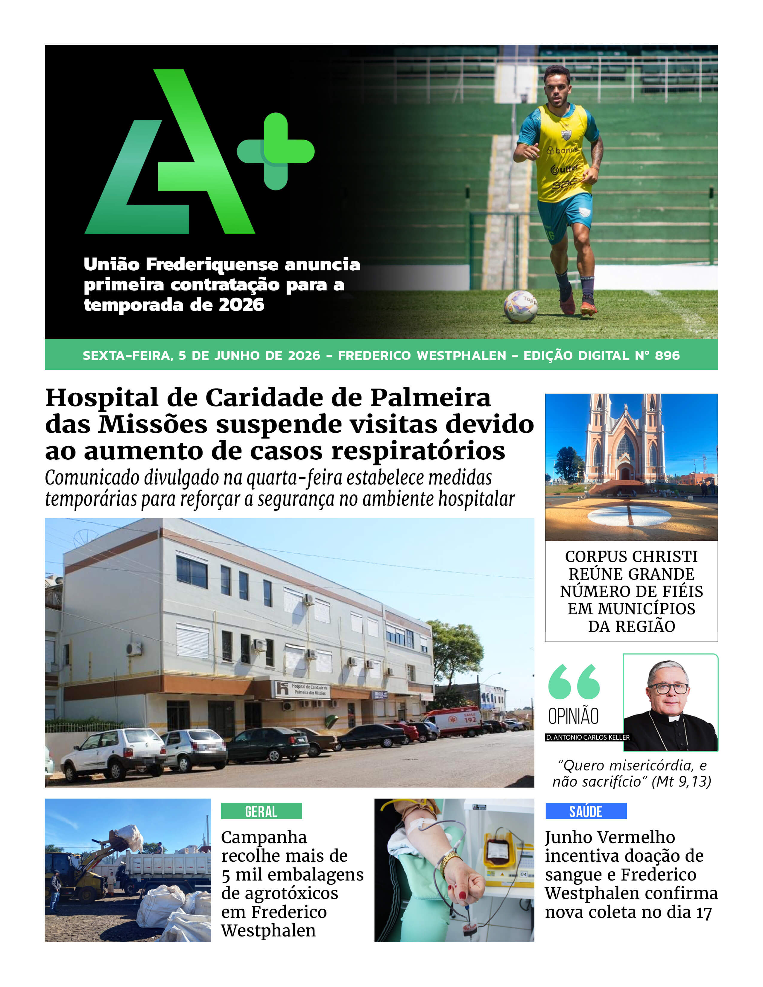 Capa LA+ Edição 896 – sexta-feira, 5 de junho de 2026