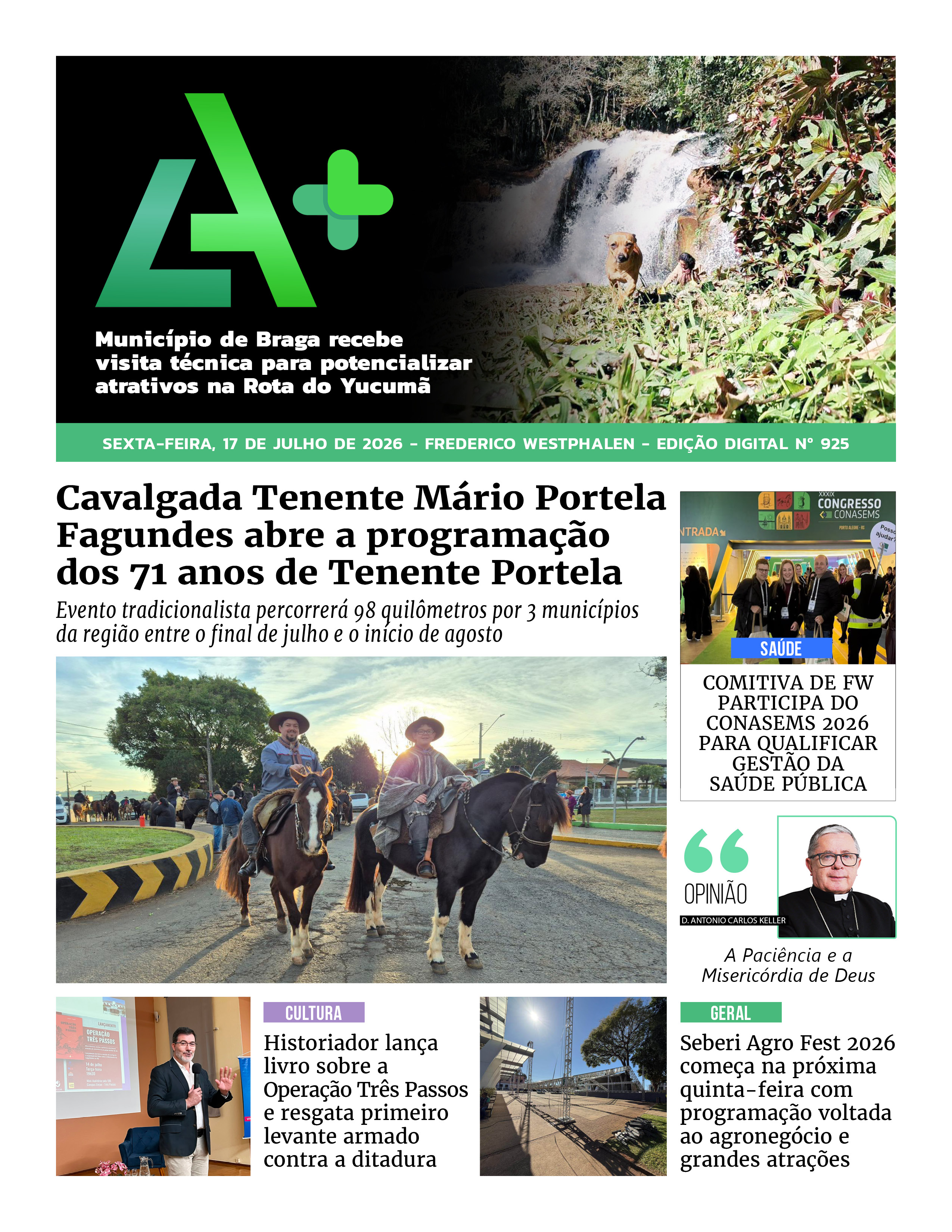 Capa LA+ Edição 925 – sexta-feira, 17 de julho de 2026