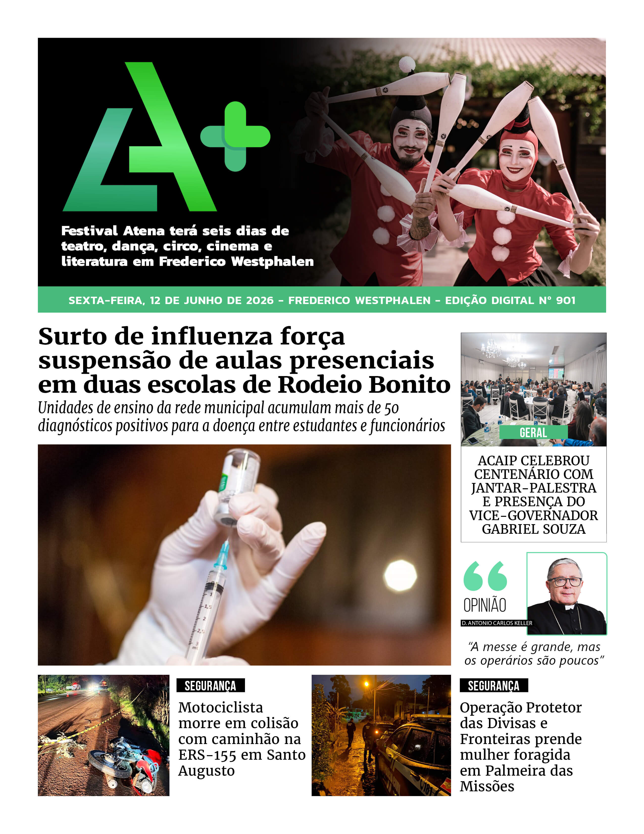Capa LA+ Edição 901 – sexta-feira, 12 de junho de 2026