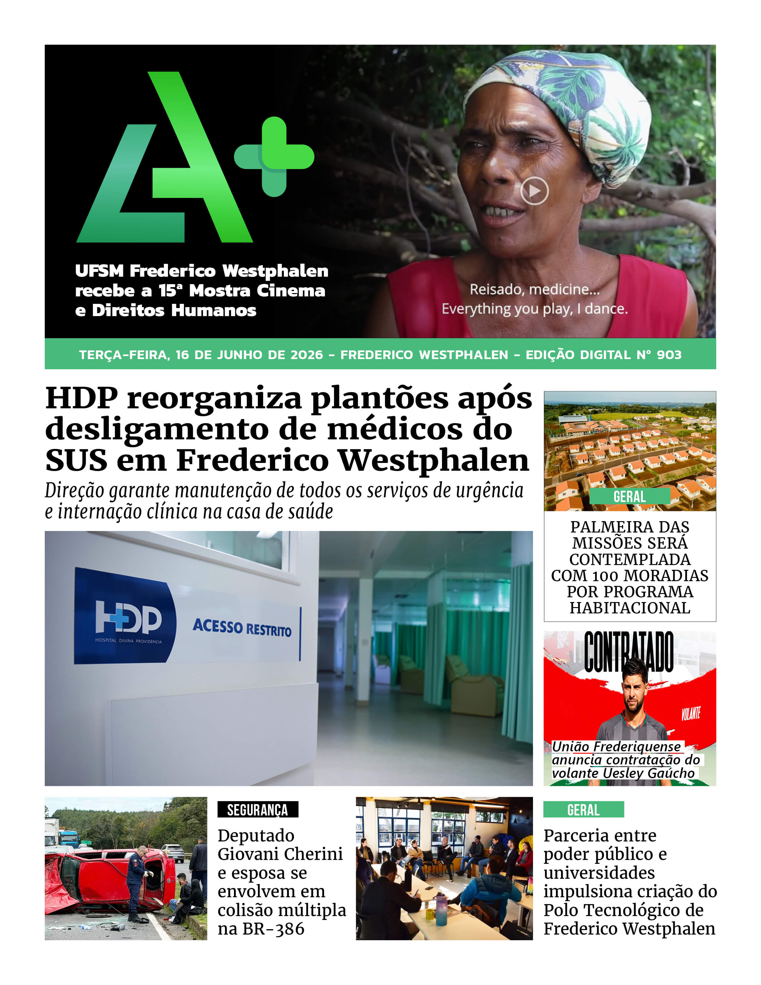 Capa LA+ Edição 903 – terça-feira, 16 de junho de 2026