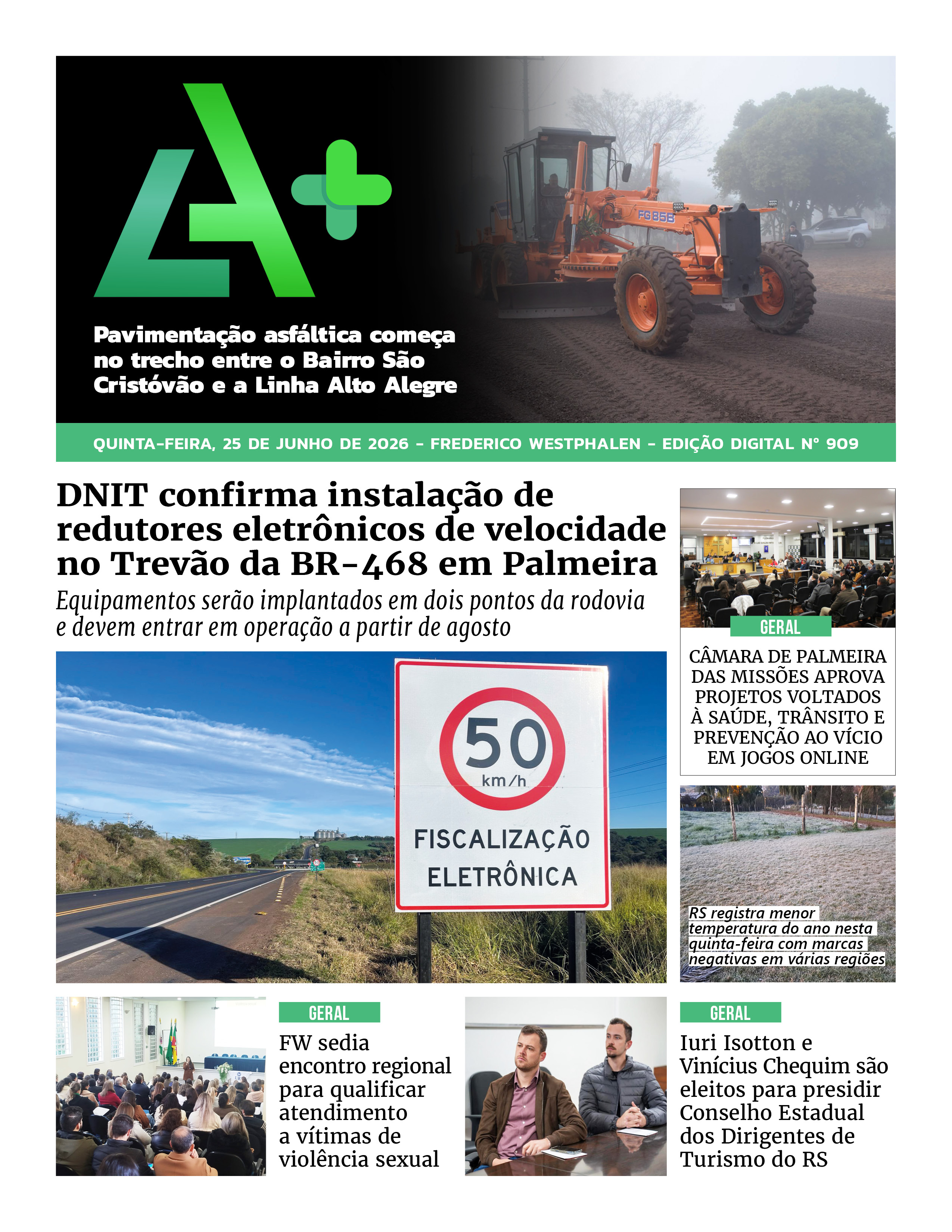 Capa LA+ Edição 909 – quinta-feira, 25 de junho de 2026