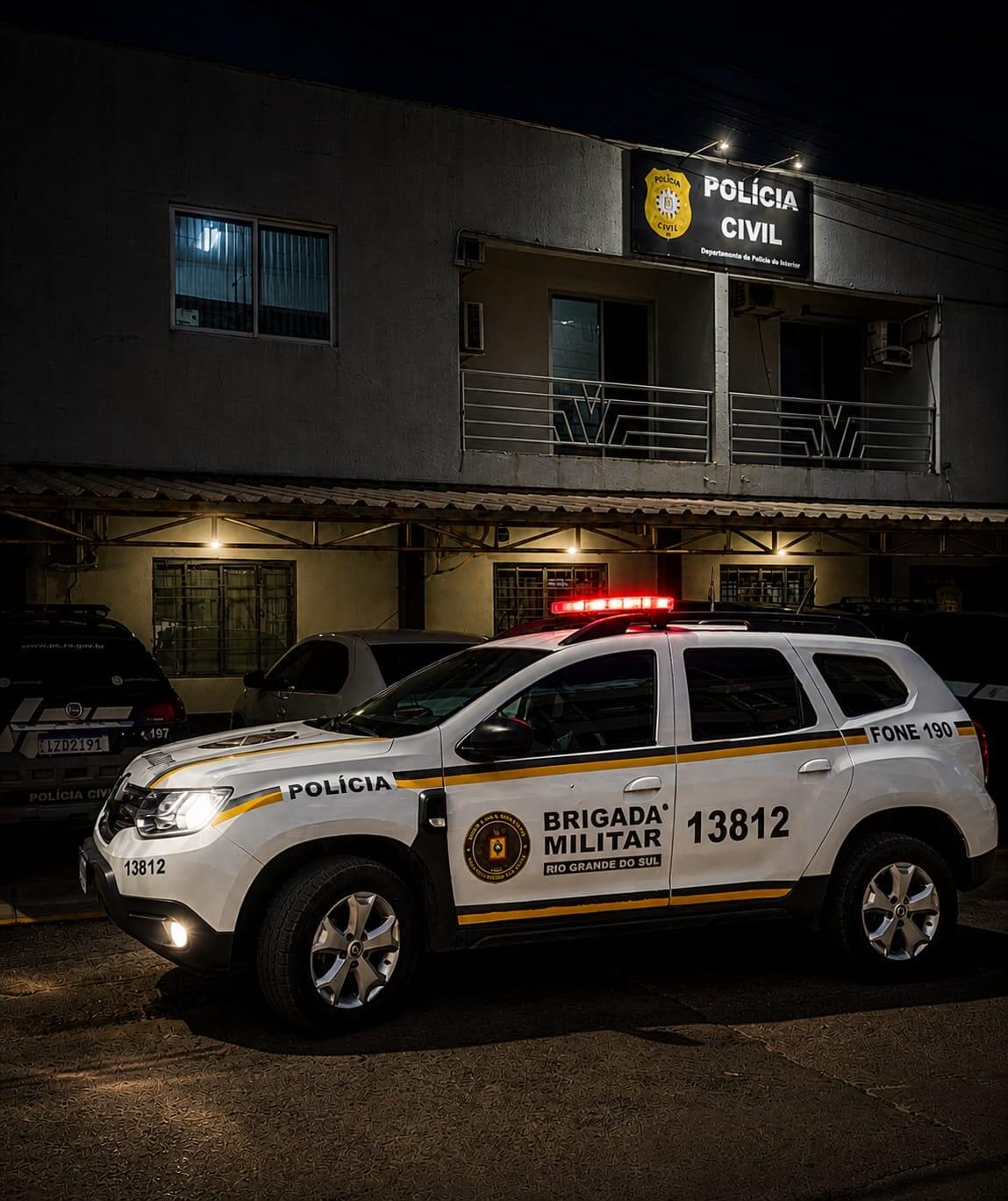 Capa Brigada Militar resgata mulher e criança de cárcere privado em Frederico Westphalen