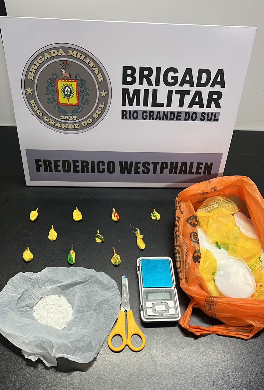 Capa  Homem é preso por Tráfico de entorpecentes em Frederico Westphalen