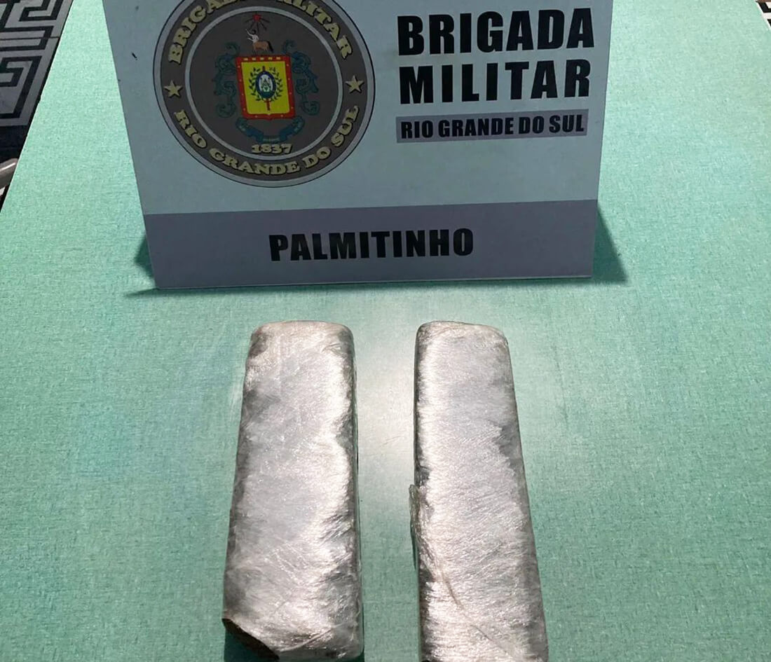 Capa Brigada Militar prende homem por tráfico de drogas em Palmitinho