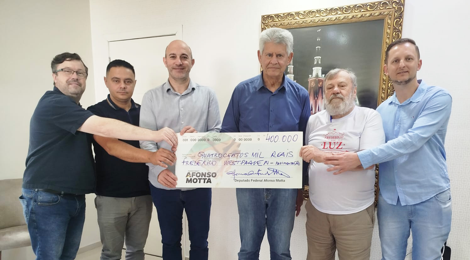 Capa Deputado Afonso Motta destina Emenda Parlamentar de R$ 400 mil para obras em Frederico Westphalen