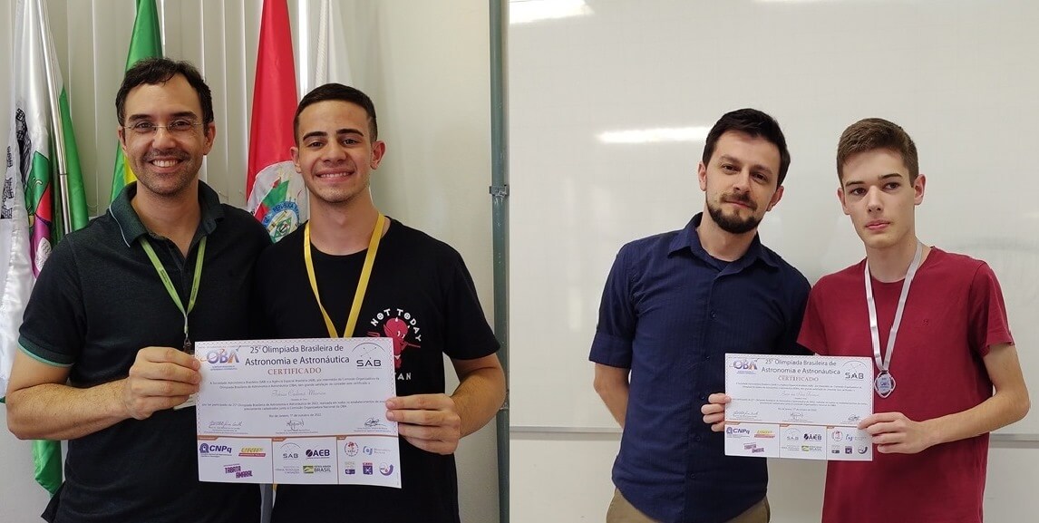 Capa Estudantes do IFFar/FW, conquistam medalhas na Olimpíada Brasileira de Astronomia e Astronáutica