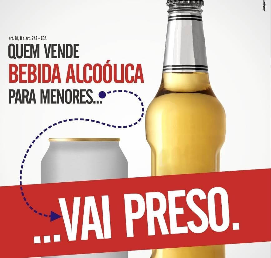 Capa Alpestre: administração divulga campanha para proibir venda de bebidas para menores de idade