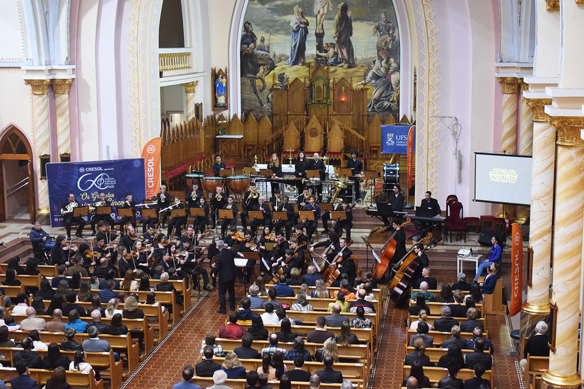 Capa Orquestra Sinfônica de Santa Maria emociona público em Frederico Westphalen