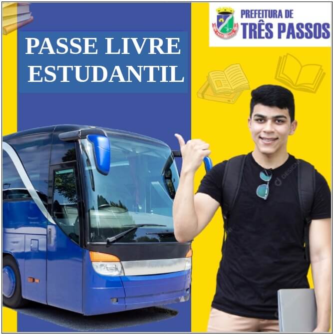 Capa Três Passos: inscrições abertas para o passe livre estudantil