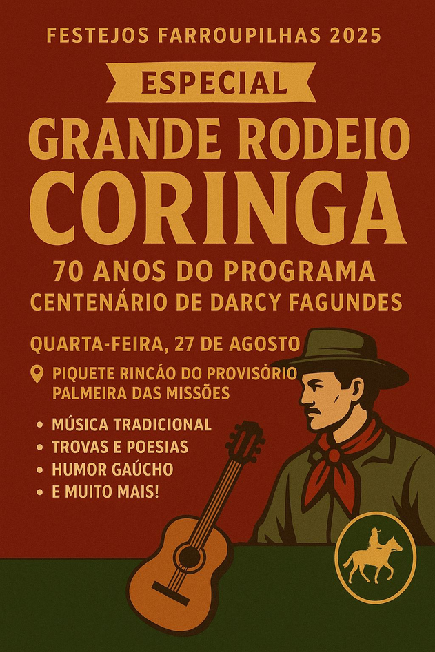 Capa Encontro de Radialistas e lançamento de Livro no Rincão do Provisório em Palmeira das Missões