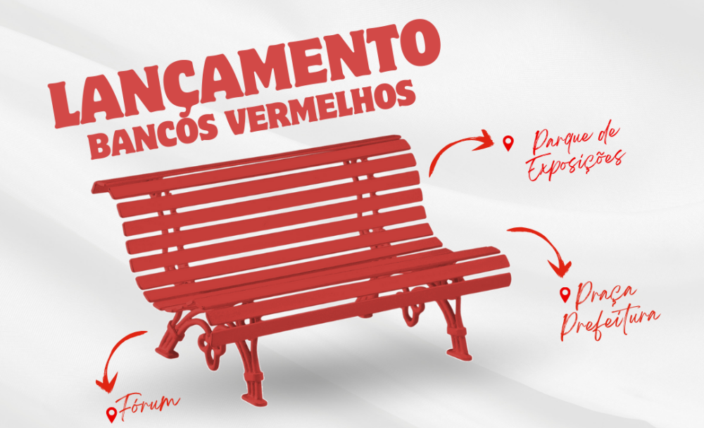 Capa Palmeira das Missões terá ações do Agosto Lilás com lançamento dos Bancos Vermelhos e audiência pública