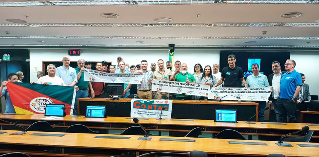 Capa Projeto de lei que reduz jornada de trabalho em frigoríficos é aprovado por unanimidade na Câmara