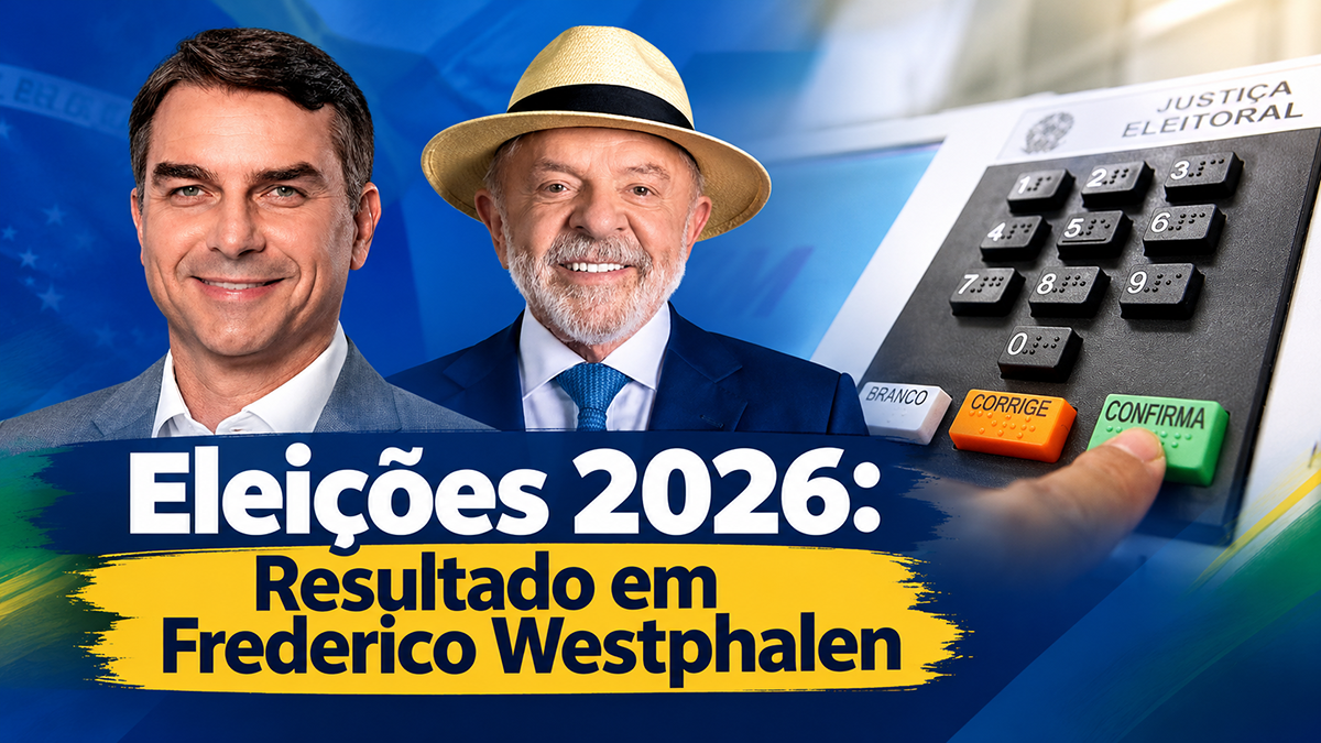 Capa Flávio Bolsonaro vence em Frederico Westphalen com 66,23% dos votos