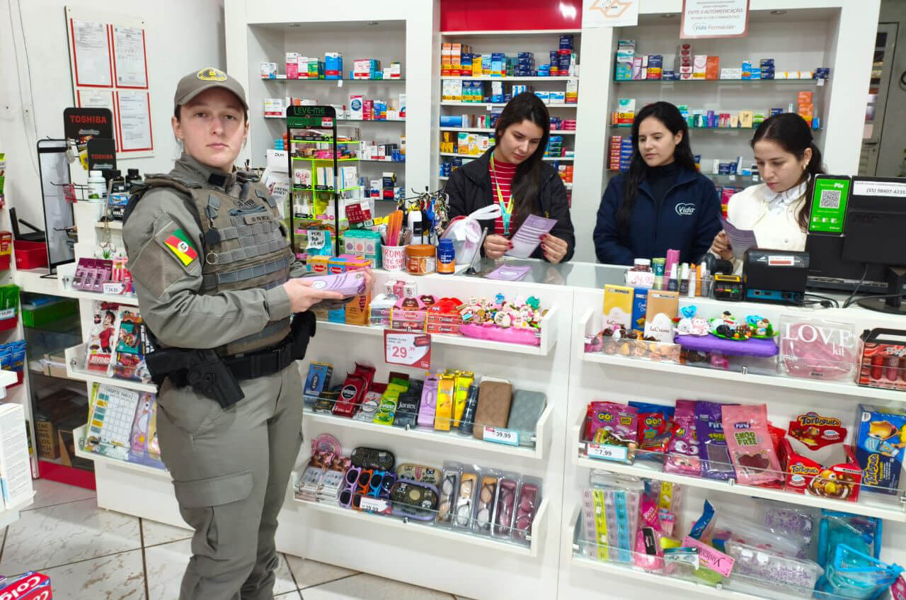 Capa Brigada Militar reforça ações de combate à violência contra a mulher no Agosto Lilás