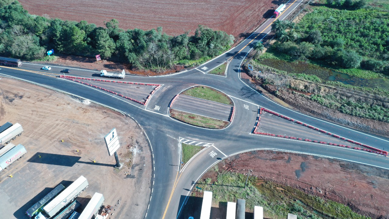 Capa Obra construída para reduzir acidentes é finalizada em Santo Ângelo