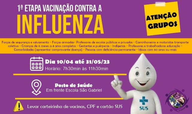 Capa Ametista do Sul: vacinação contra Influenza inicia na cidade