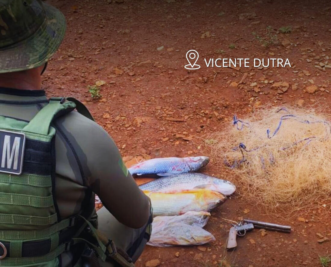 Capa Polícia Ambiental prende homem por pesca ilegal e porte de arma no Rio Uruguai em Vicente Dutra