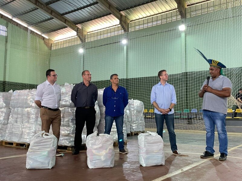 Capa Comunidade da Terra Indígena Guarita recebe 4 mil cestas básicas em Tenente Portela