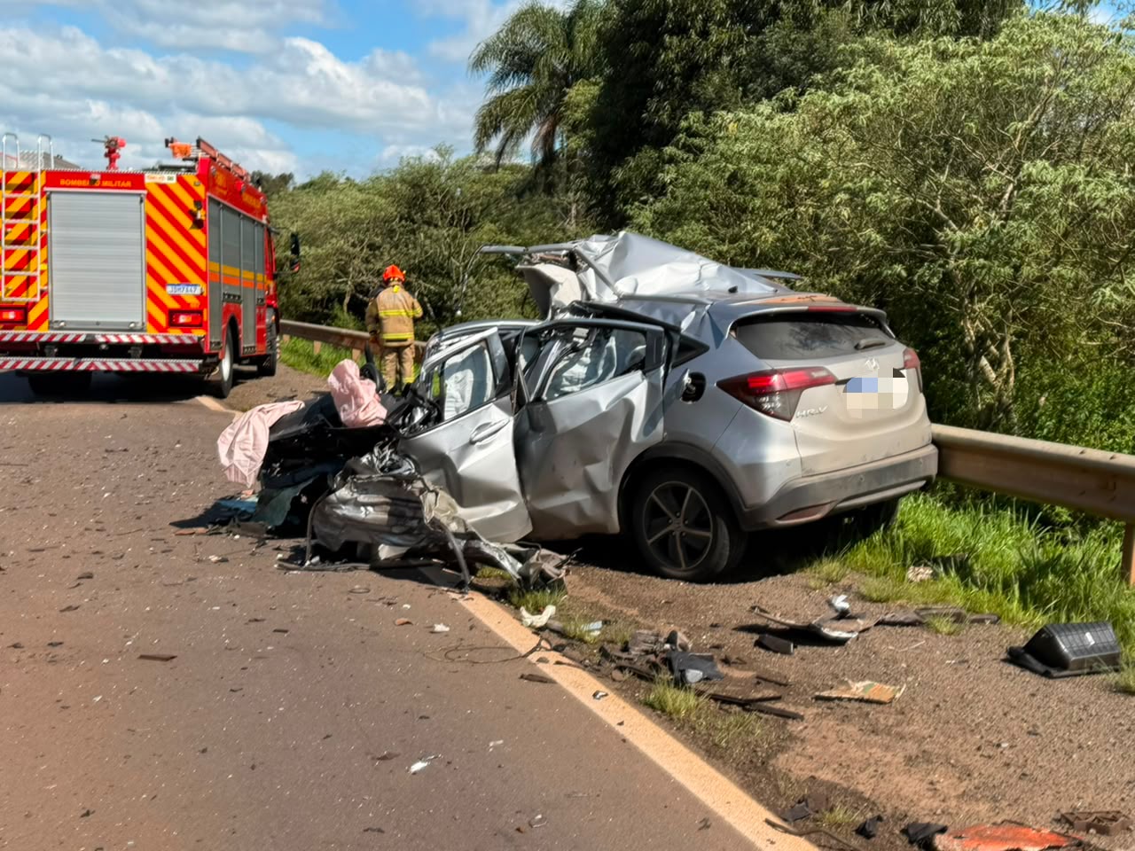 Capa Colisão frontal na BR-158 deixa um morto no trecho de Pejuçara