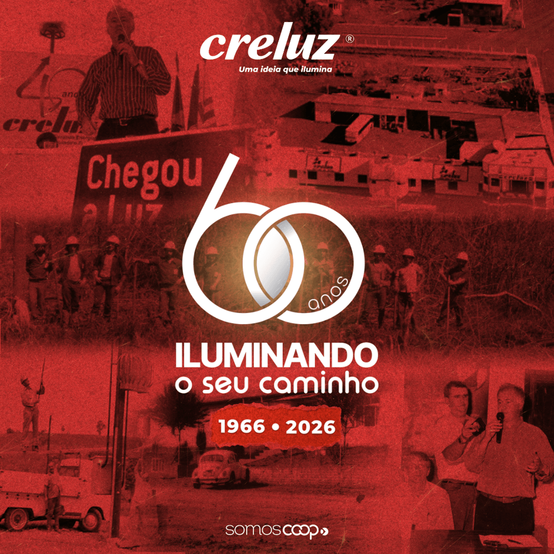 Capa Creluz celebra 60 anos iluminando histórias e construindo o futuro
