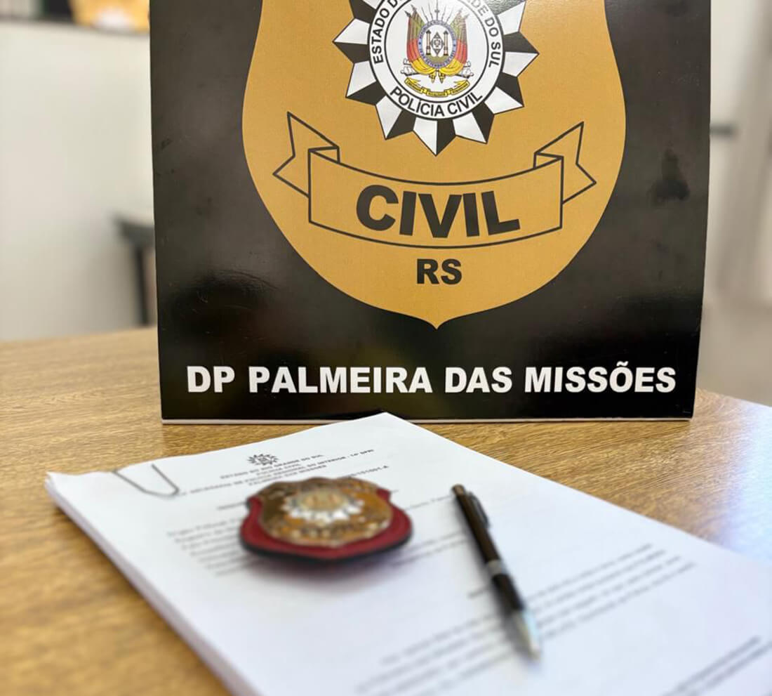 Capa Polícia Civil de Palmeira das Missões indicia homem por homicídio qualificado