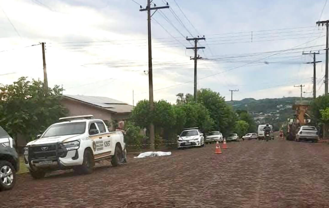 Capa Homem é morto a tiros em Cerro Largo