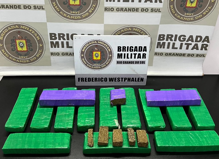 Capa BM prende homem por tráfico de drogas em Frederico Westphalen