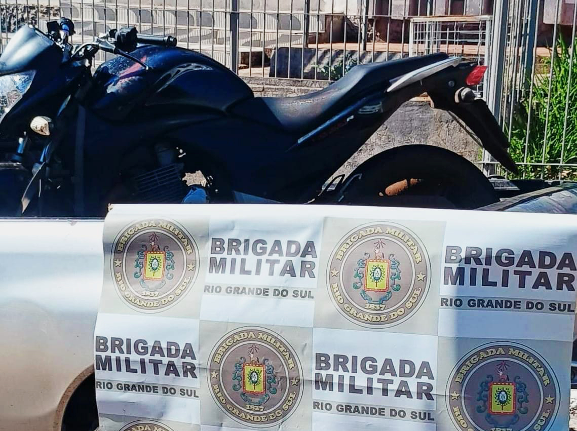 Capa Brigada Militar recupera motocicleta roubada em Planalto