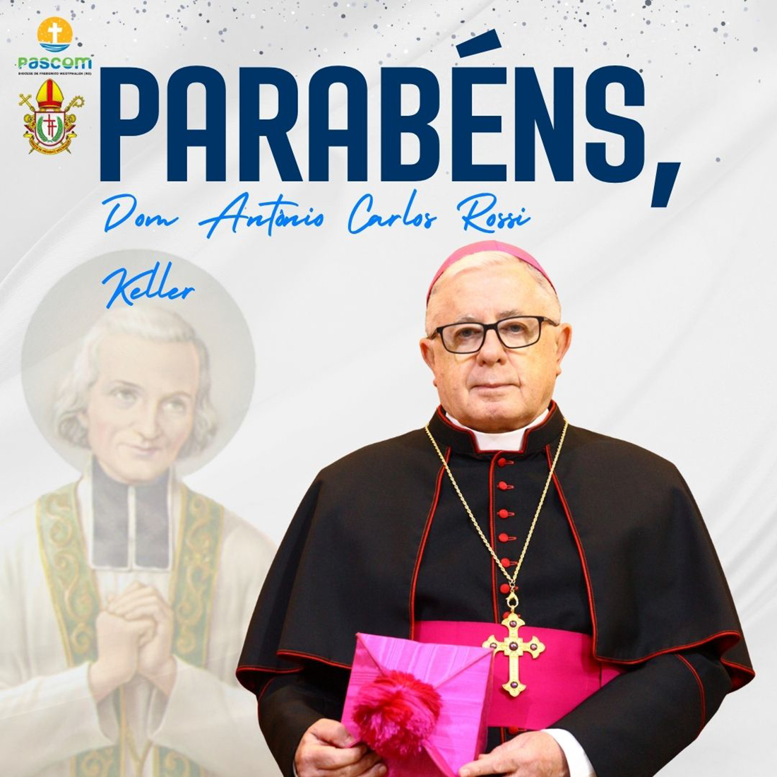 Capa Diocese de Frederico Westphalen celebra os 49 anos de ordenação sacerdotal de Dom Antonio Carlos Rossi Keller