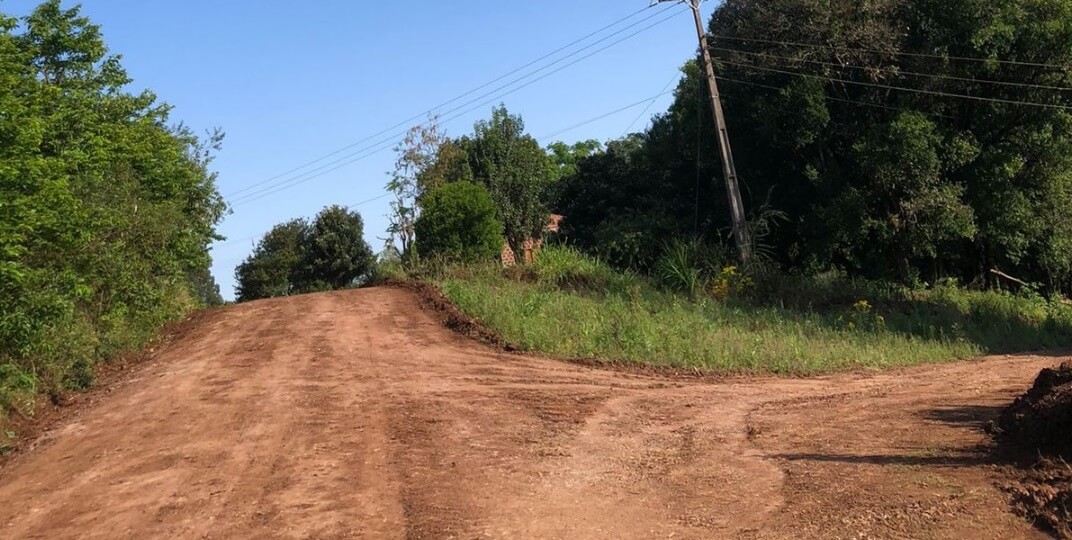 Capa Ametista do Sul: Obras do município realiza trabalhos na Linha Alta