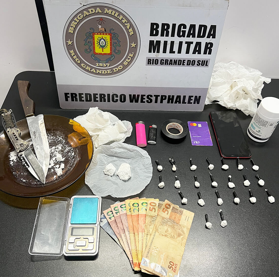 Capa Homem é preso por tráfico de drogas em Frederico Westphalen