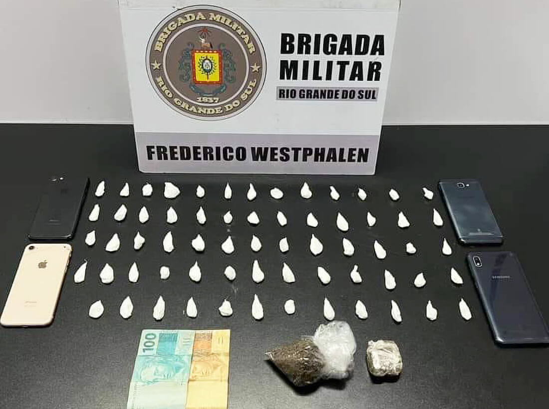 Capa Brigada Militar realiza prisão por tráfico de drogas em Frederico Westphalen