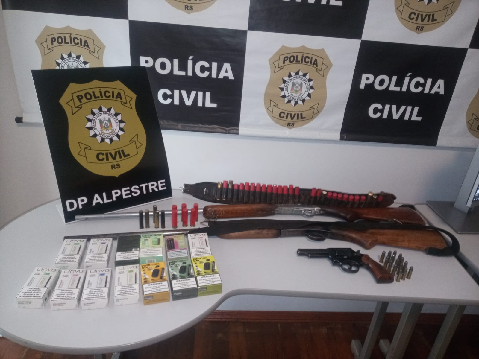 Capa Polícia Civil apreende armas em Alpestre
