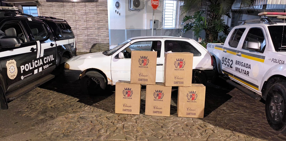 Capa Polícia Civil e Brigada Militar prendem homem por contrabando de cigarros em Três Passos