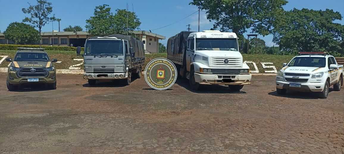 Capa Três pessoas foram presas com 15 toneladas de fumo contrabandeado em Tiradentes do Sul