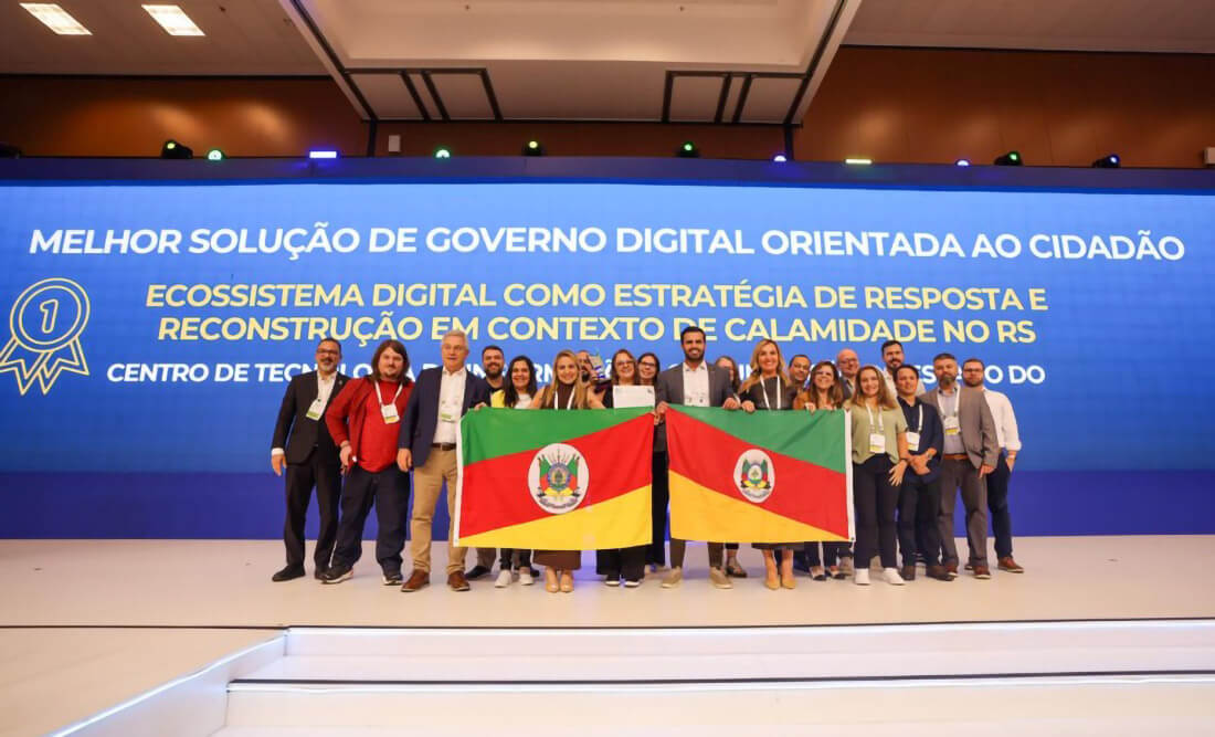 Capa Rio Grande do Sul conquista prêmio máximo em excelência em governo digital em Brasília