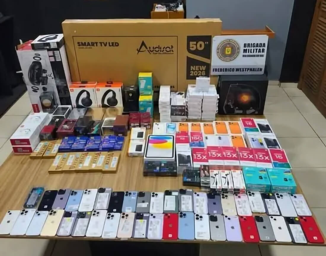 Capa Polícia apreende veículo com R$ 312,5 mil em eletrônicos e perfumes importados em Frederico Westphalen