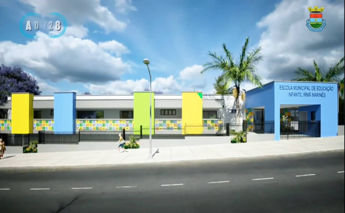 Capa Construção da nova EMEI Irmã Marinês já começou em Planalto