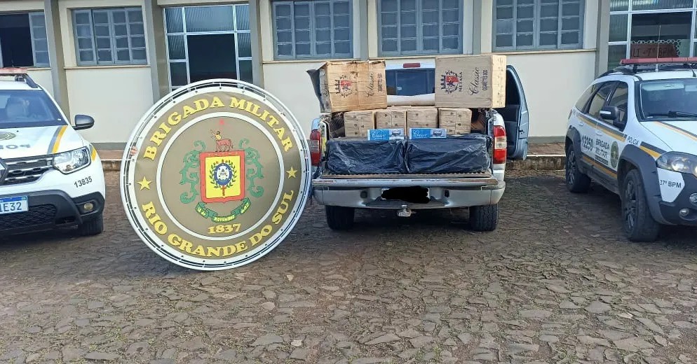 Capa Brigada Militar realiza prisões por contrabando em Tenente Portela e Palmitinho