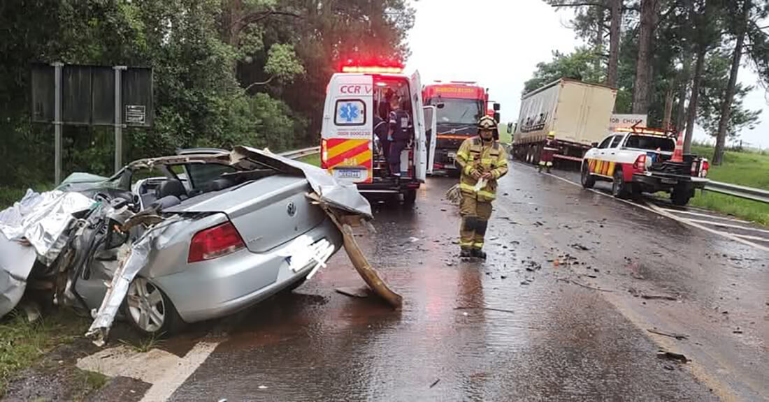 Capa Veículos de Erval Seco e Palmeira das Missões se envolvem em acidente com morte em Carazinho