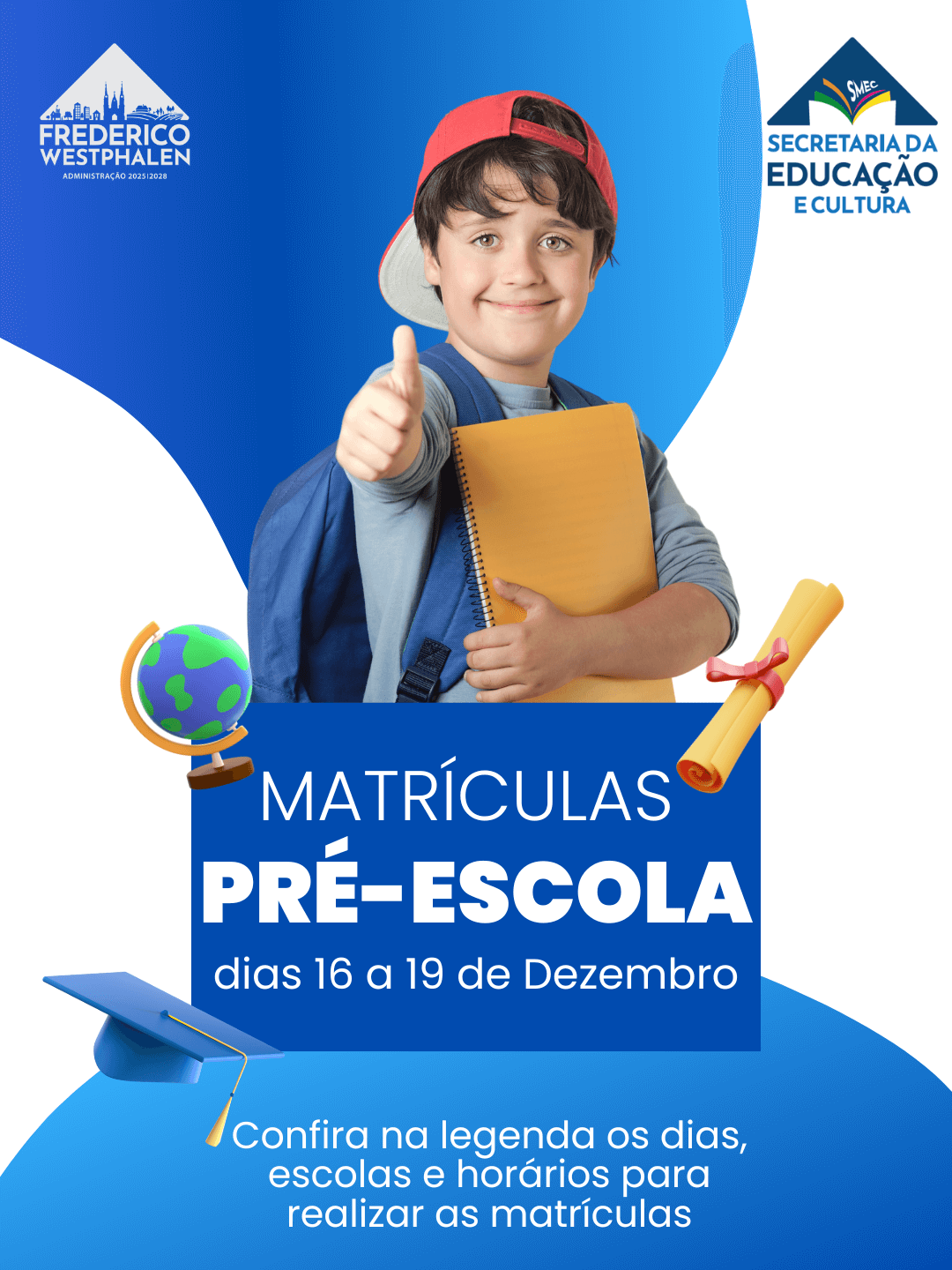 Capa Secretaria de Educação de FW divulga período de matrículas da pré-escola