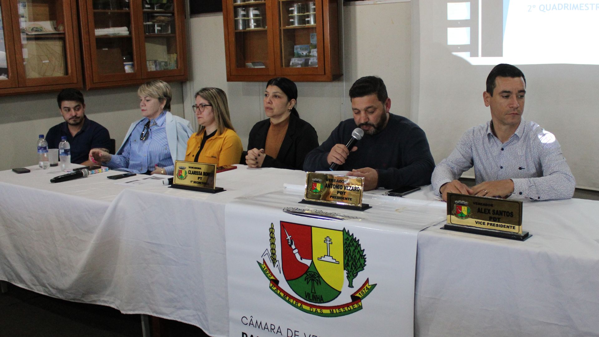 Capa Câmara de Vereadores de Palmeira das Missões realiza audiência pública sobre cumprimento das metas fiscais do 2º quadrimestre de 2025