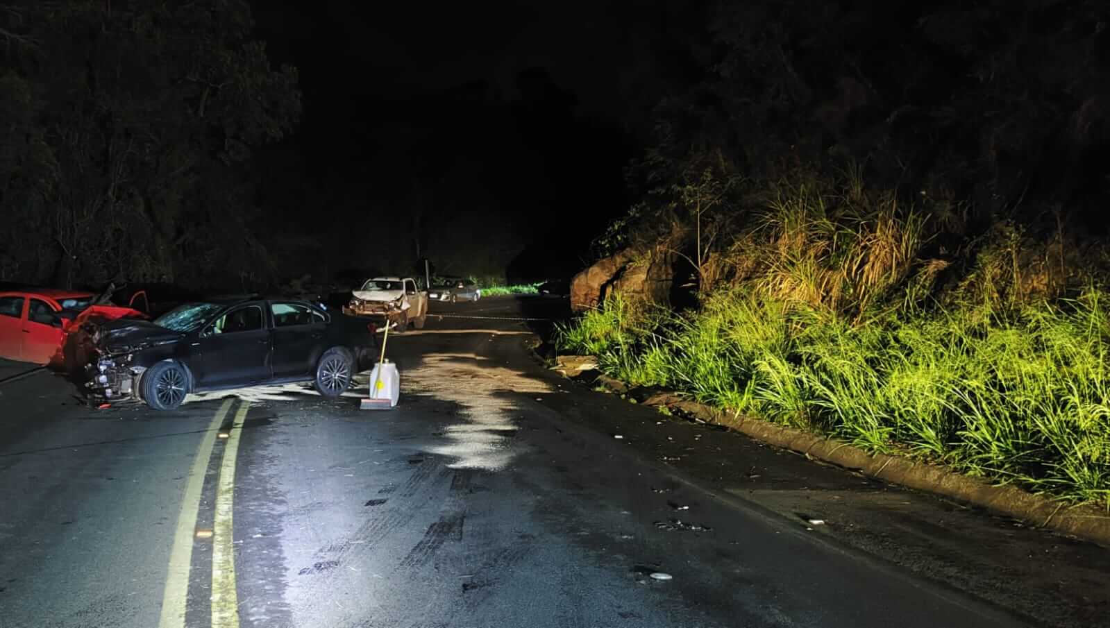 Capa Colisão entre três veículos deixa um morto e dois feridos na SC-283, em Chapecó