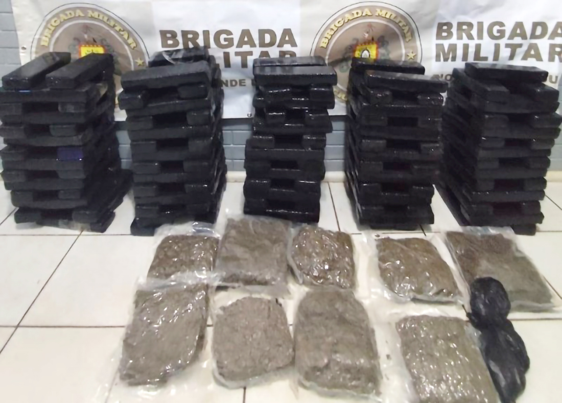 Capa Polícia apreende mais de 100 kg de drogas e prende traficante em Três Passos