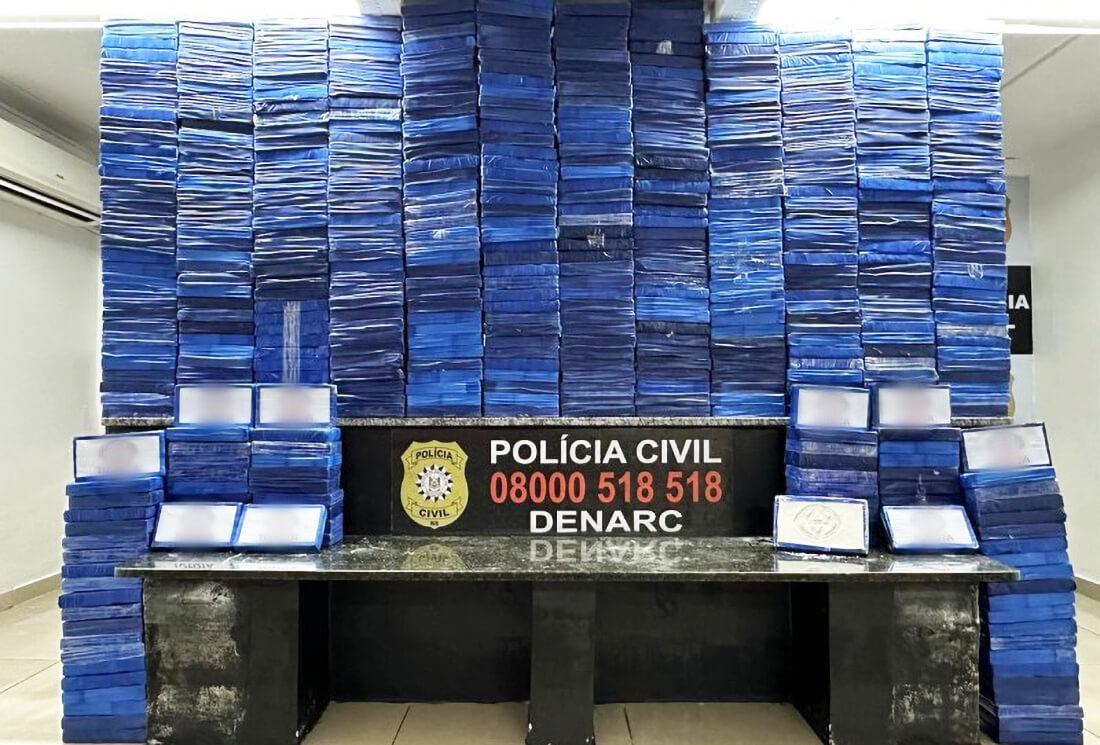 Capa Polícia Civil realiza maior apreensão de cocaína da história da instituição